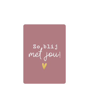 Cadeaukaartje - Zo blij met jou