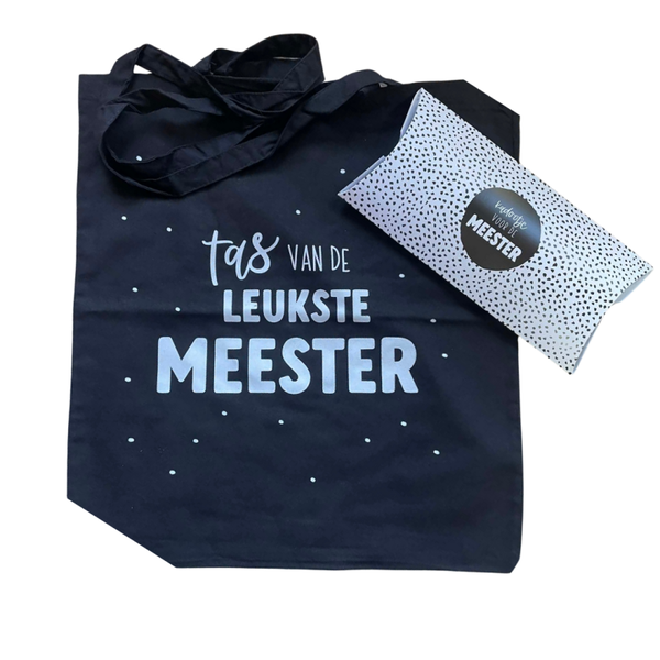 Tas van de leukste Meester + Gondeldoosje
