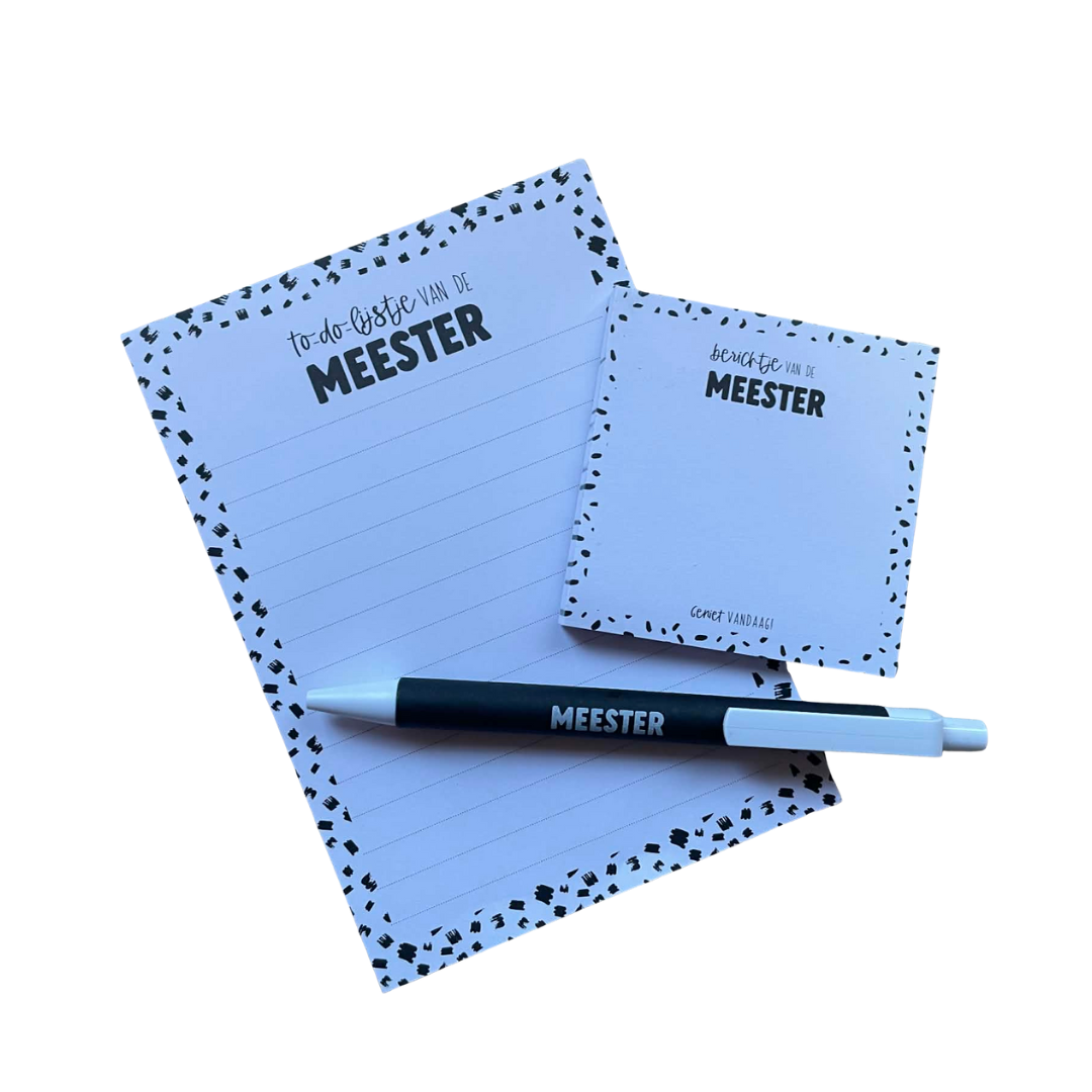 3-delig setje Meester