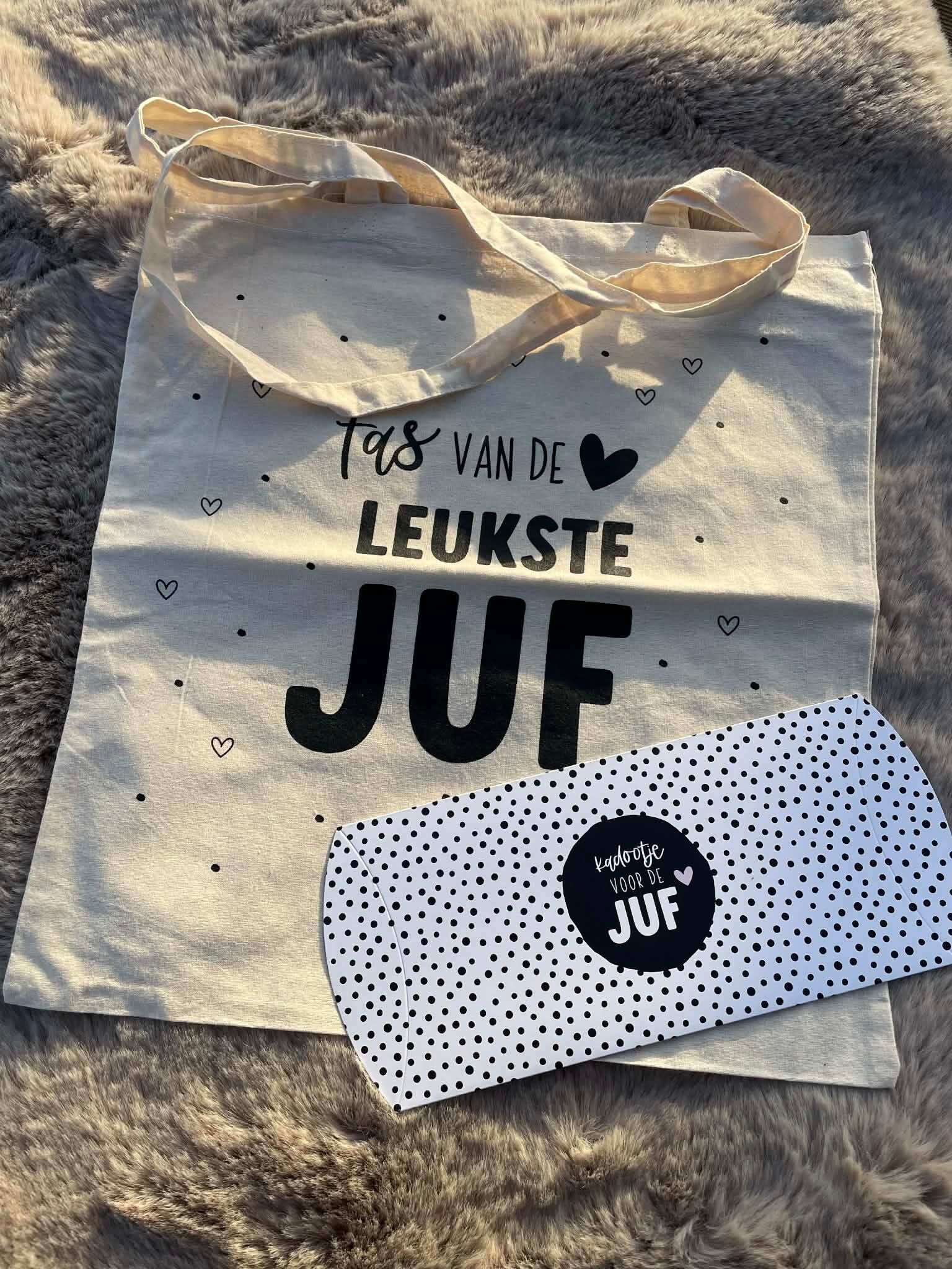 Tas van de Leukste Juf + Gondeldoosje