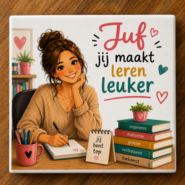 tegeltje - juf