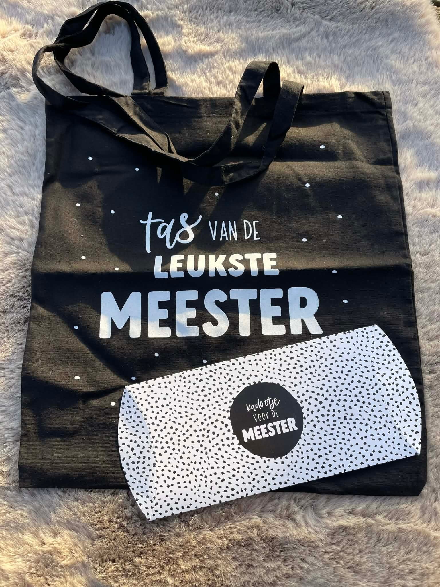 Tas van de leukste Meester + Gondeldoosje