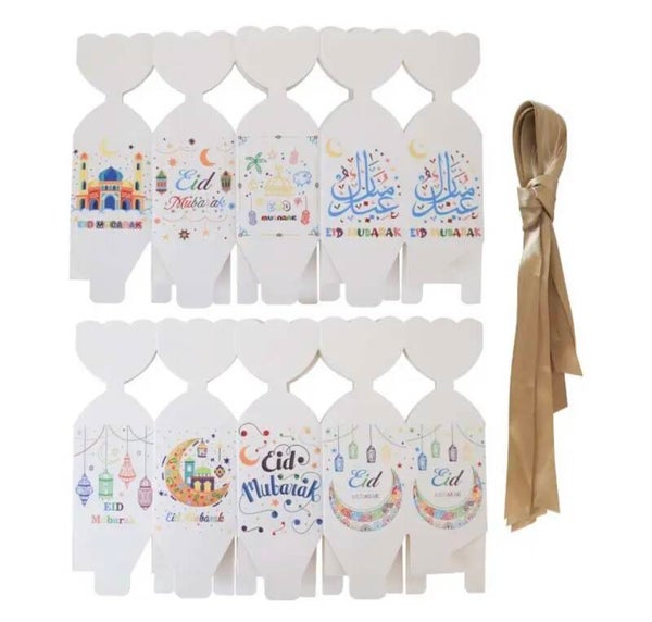 8 Stk.Design Eid Mubarak Ramadan Süßigkeiten Geschenk box