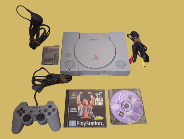 Sony PlayStation 1 | Console Bundle | 2 games | Memory card | PSOne | Modified