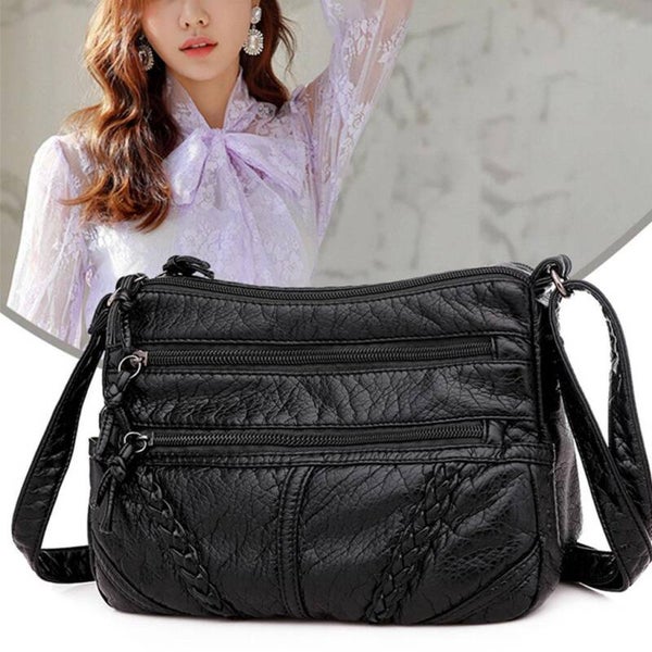 Fandare | Soft leather Womens bag | Shoulder Bags | Purse Handbag | Black