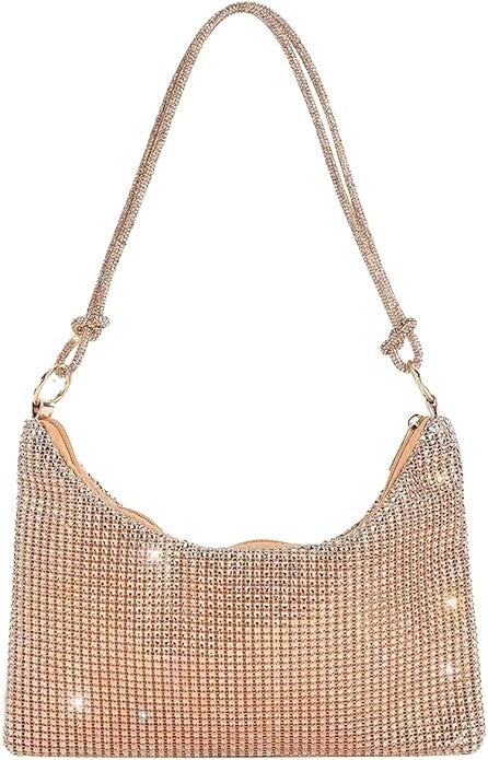CORIOS Rhinestone Purses for Women Crystal Clutch Bag Wedding Purse Bling Hobo Bag