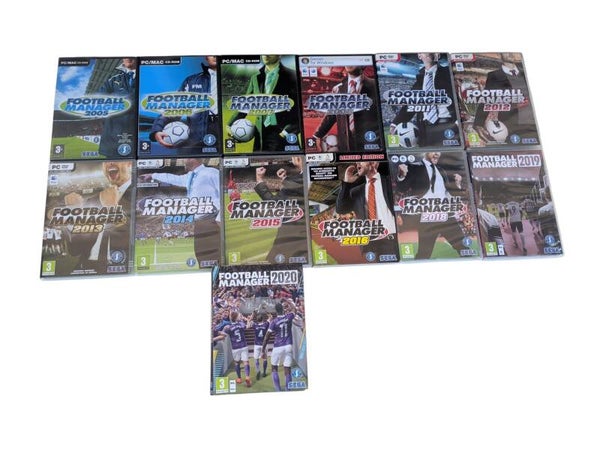13x Football Manager games  near complete series | PC