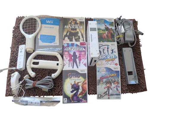 Nintendo Wii console bundle & 6 games
