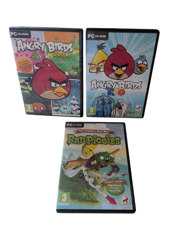 3x Angry Birds games on PC