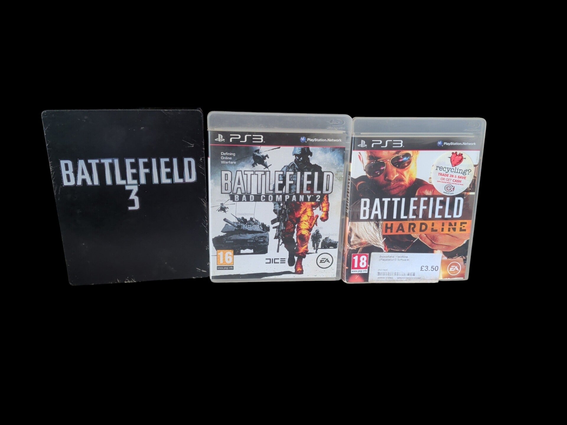 3x Battlefield games on PlayStation 3
