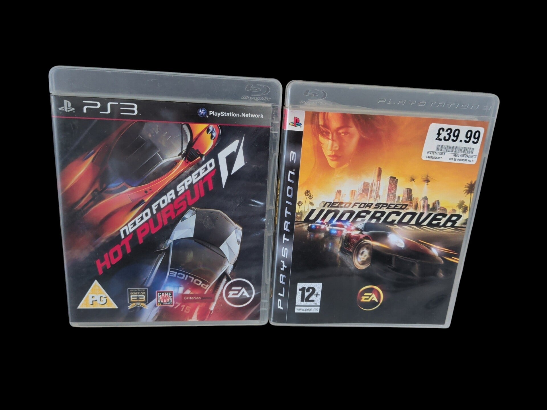 2x bundle of Need for speed games on playstation 3