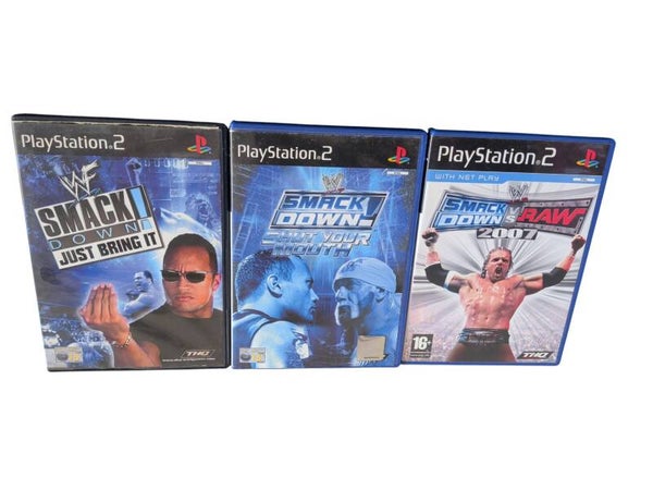 3x WWE Smackdown games for the Playstation 2