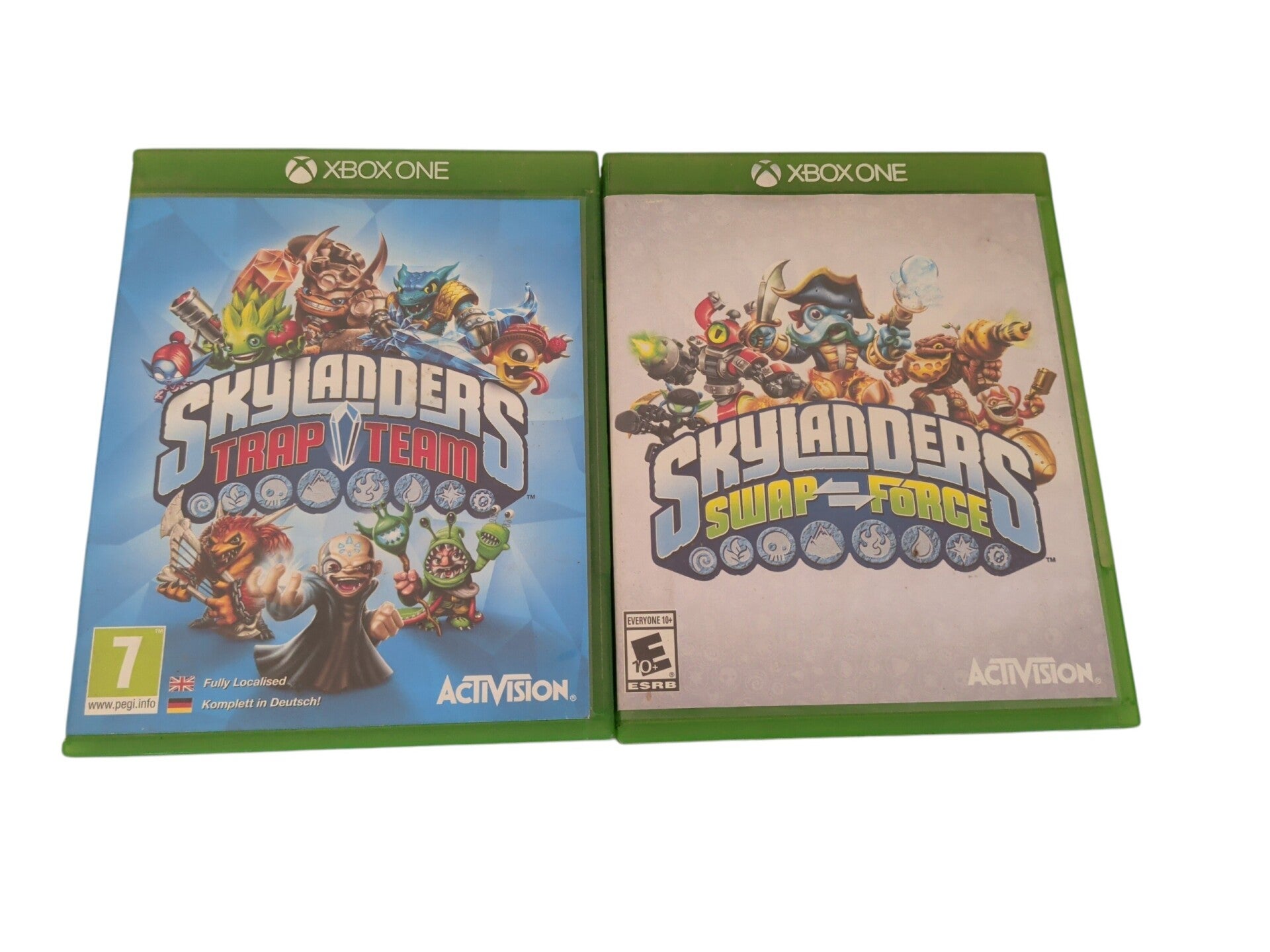 2x Skylanders Trap Team & swap force xbox one (Games only)