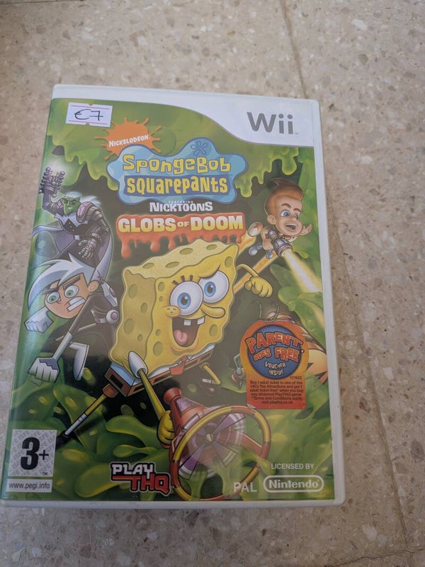 Spongebob squarepants nicktoons globs of doom | Nintendo Wii