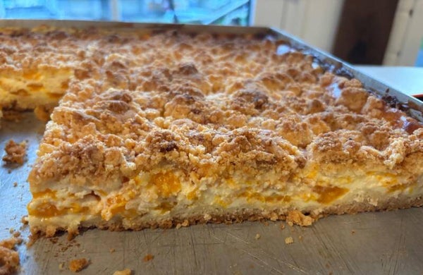 Mandarinen-Schmand-Streuselkuchen