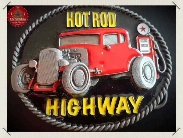 Hot Rod Highway Belt Buckle