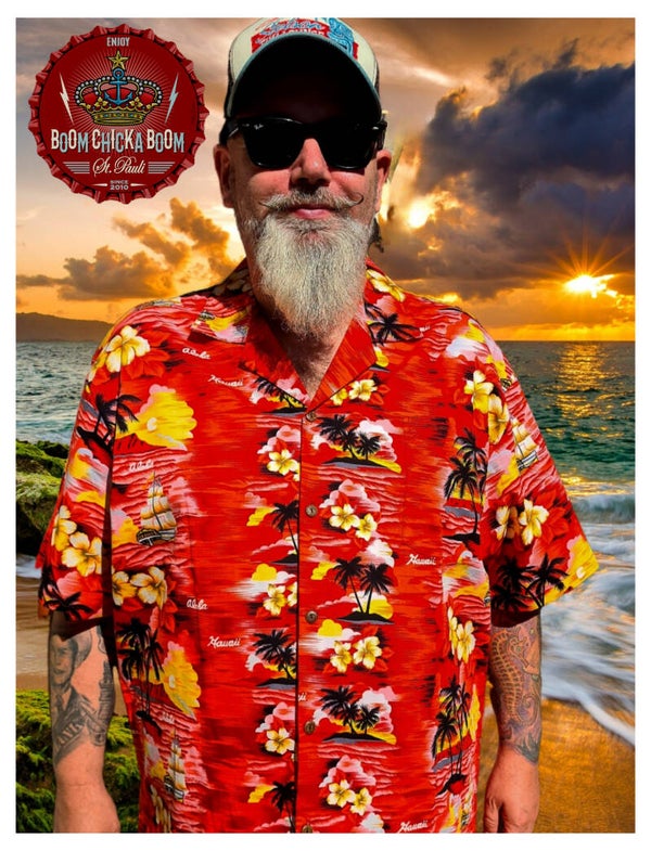 Hawaiihemd Sunset