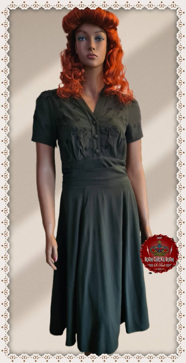 Sadie Dress - Dark Green
