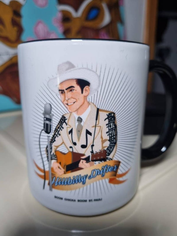 Hank Williams  Keramiktasse 11Oz Rockabilly Oldschool Tattoo Custom Art