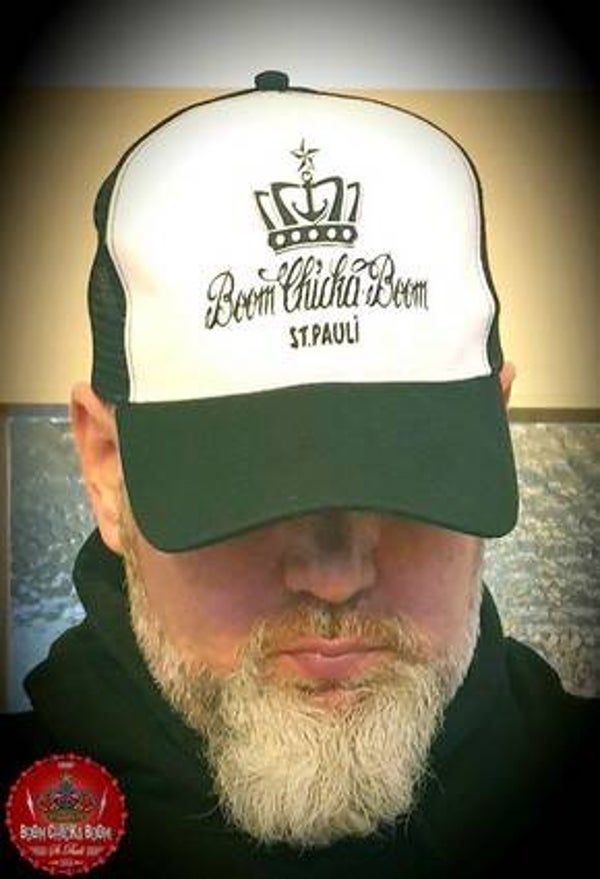 Basecap schwarz/ weiss "Boom Chicka Boom"