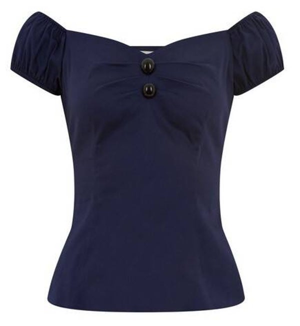 Dolores Top uni dunkelblau