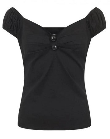 Dolores Top uni black