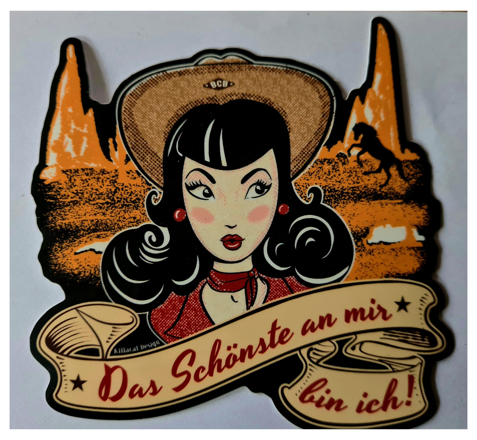Cowgirl Aufkleber