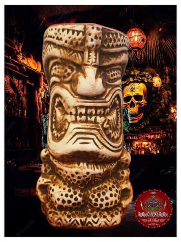 Tiki Mug Sceptical Grin