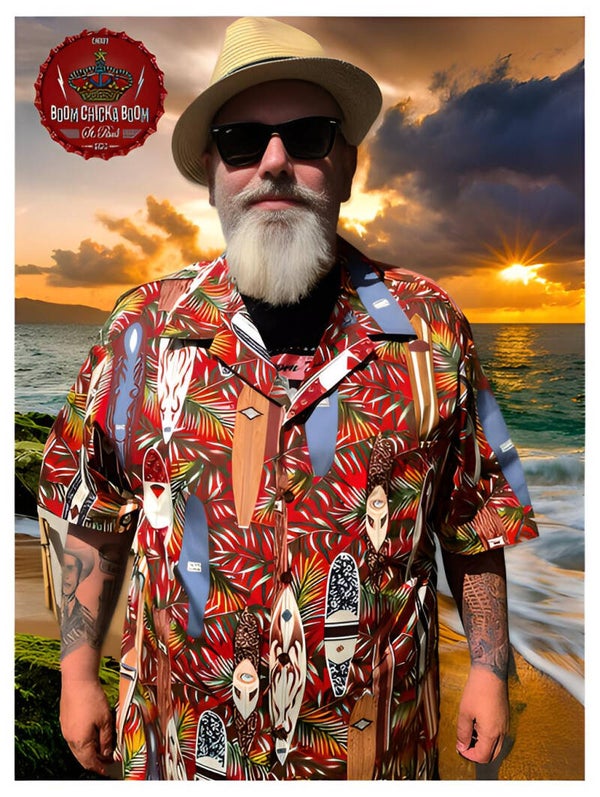 Hawaiihemd Surfing Hawaii