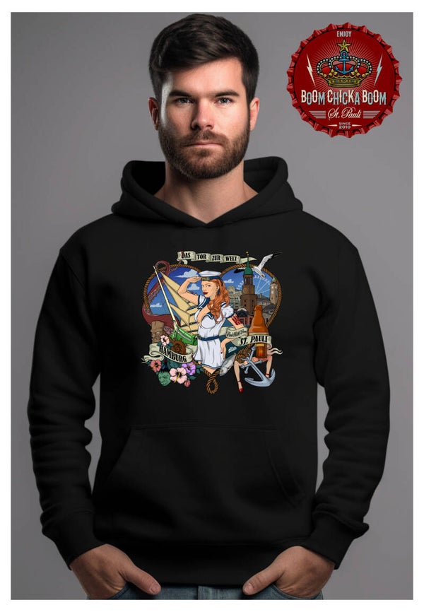 Das Tor zur Welt Hamburg St. Pauli Touristen Hoodie