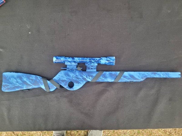 Wooden Rubber band Rifle with Scope