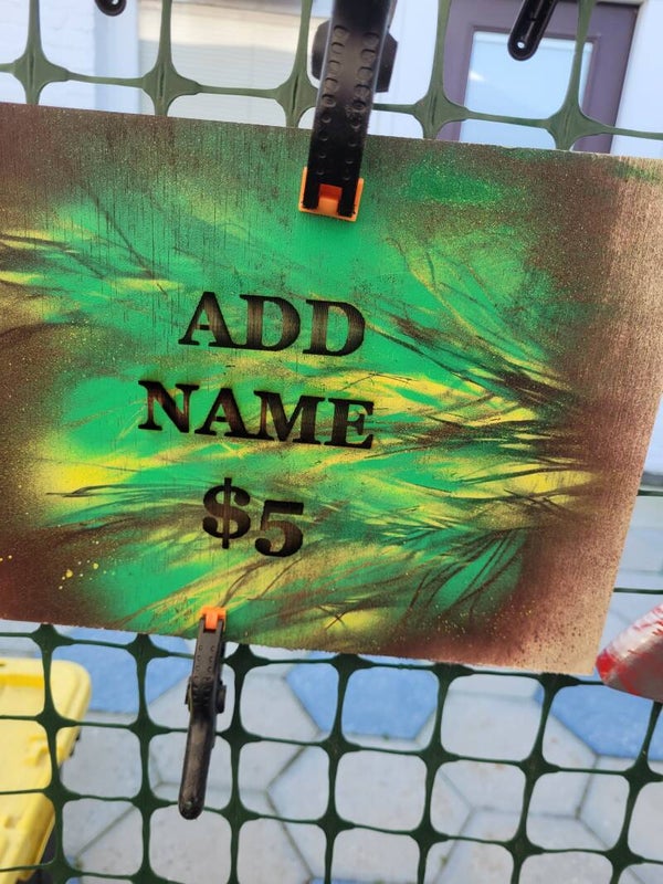 Personalized lazer engraved name