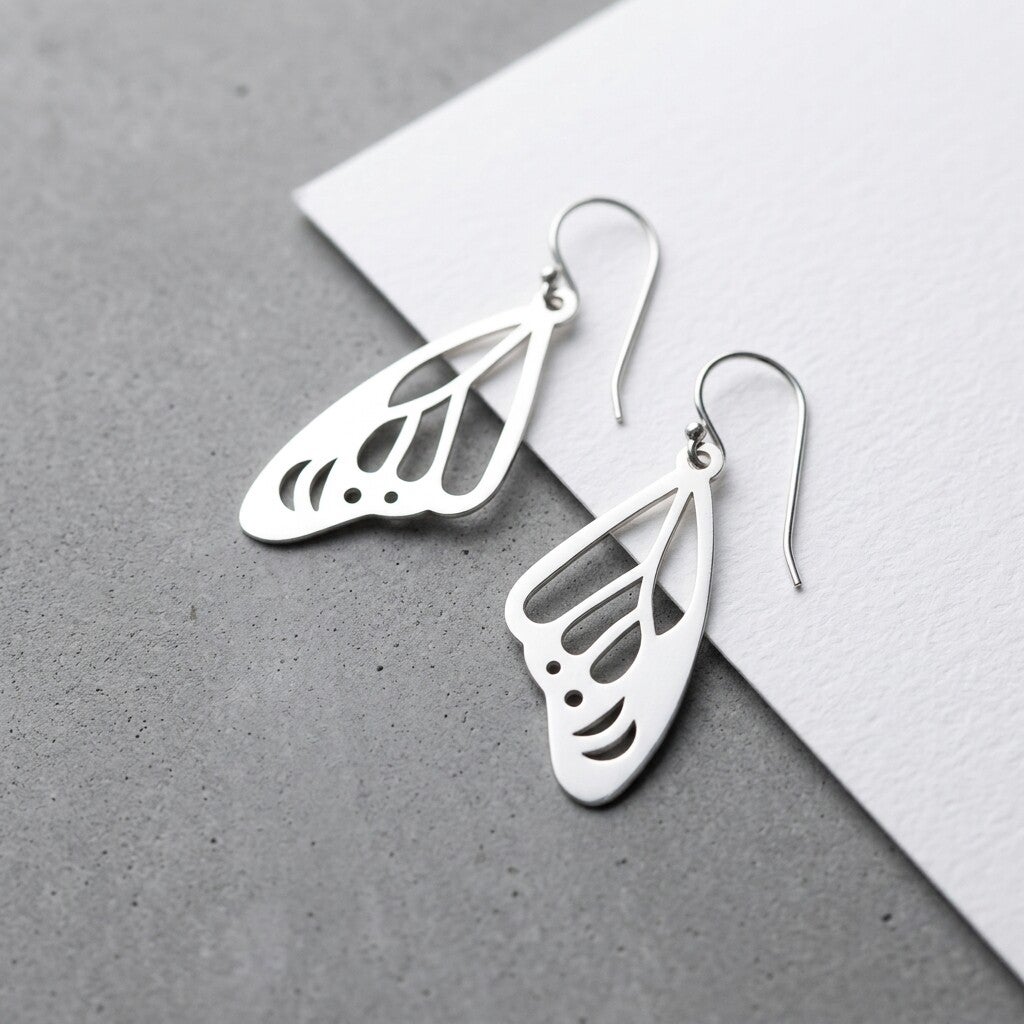 Silver Wing Earrings