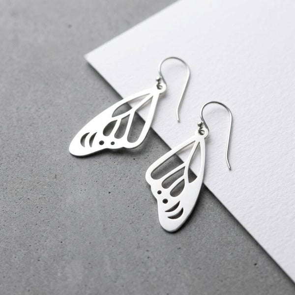 Silver Wing Earrings