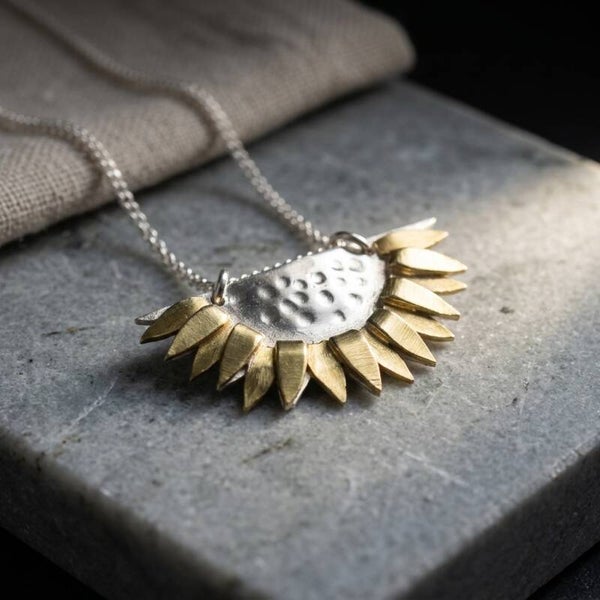 Sunflower Relic Necklace