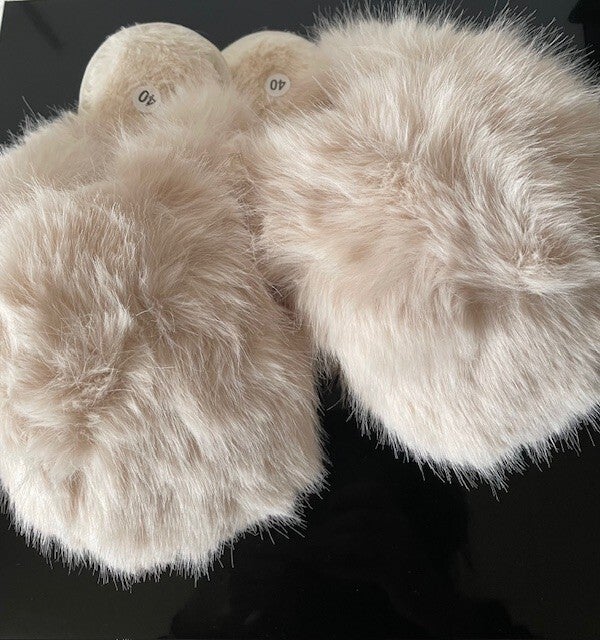 Golden  bont slipper kleur APRICOT