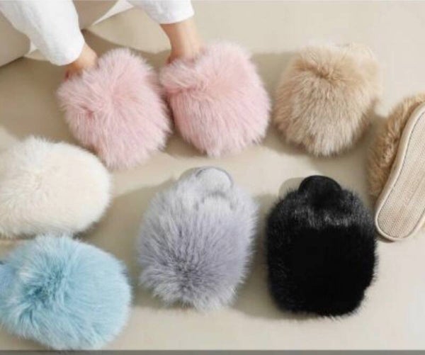 Golden  bont slipper kleur ECRU