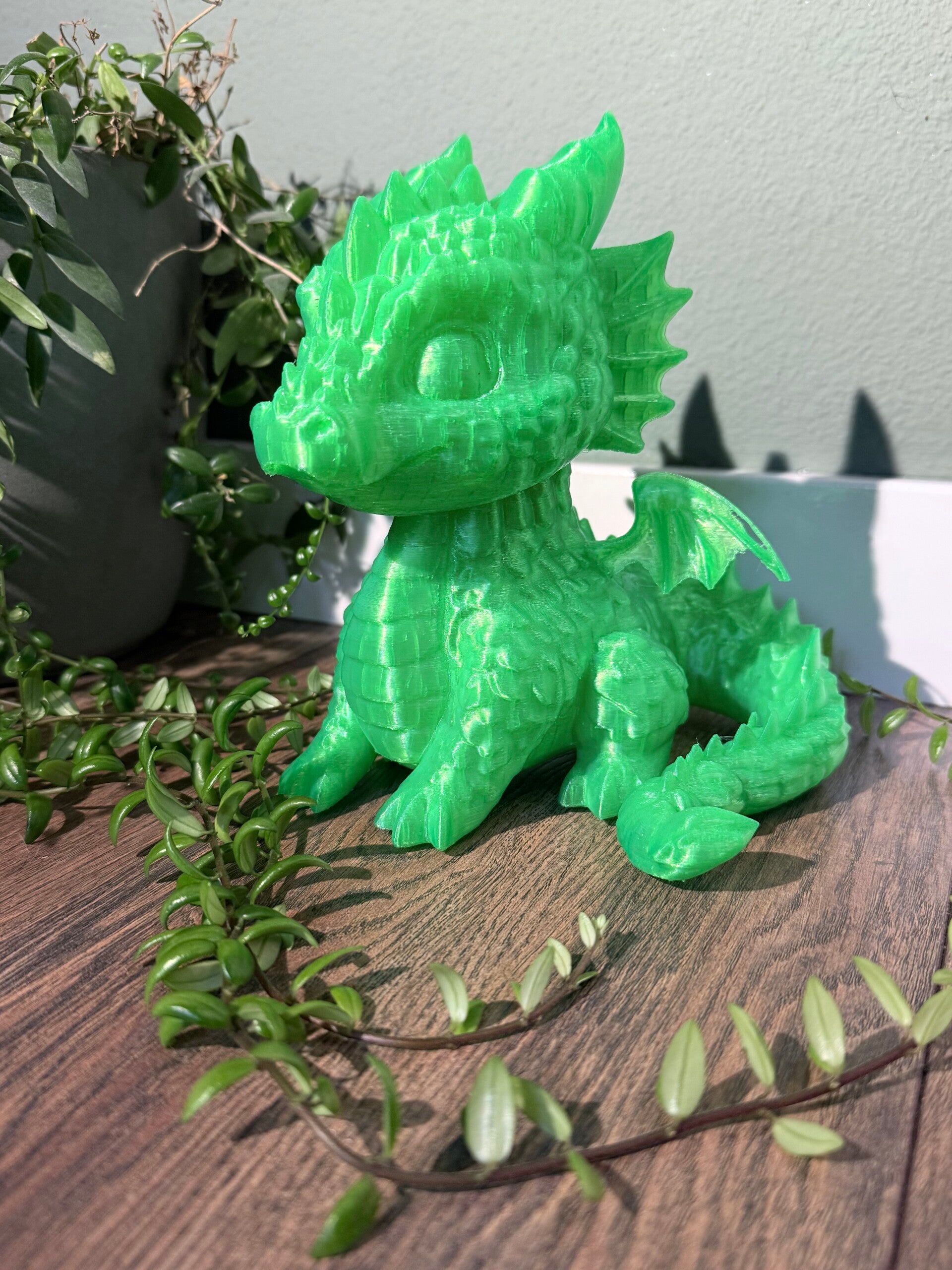 Draak groen groot 3d print