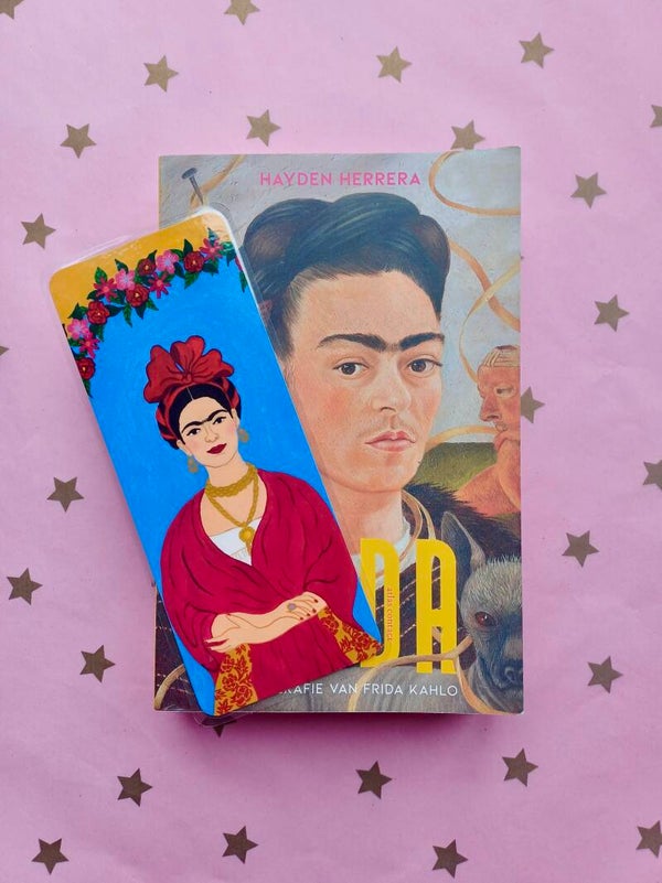 Kleurrijke boekenlegger ‘Frida’