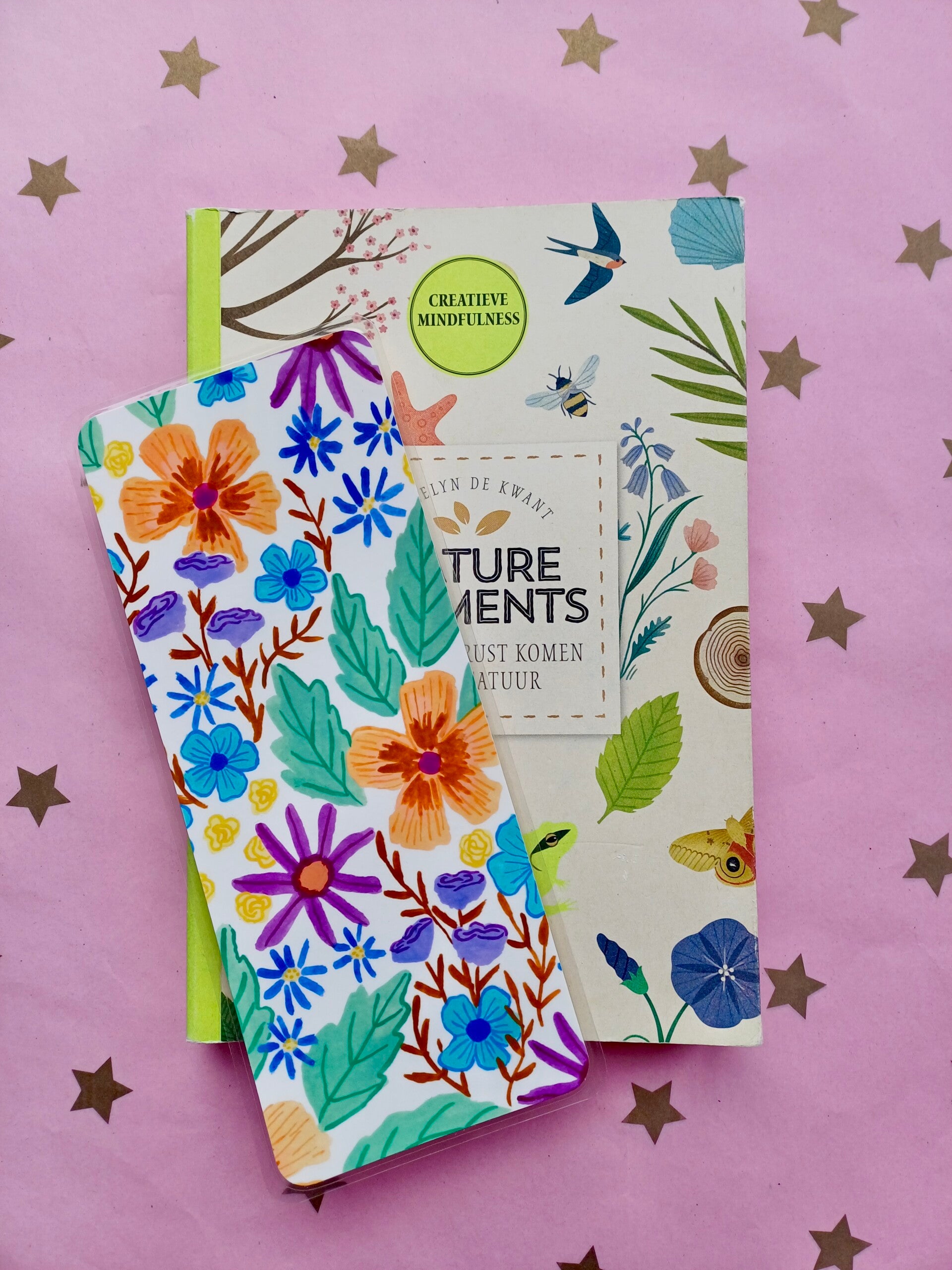 Kleurrijke boekenlegger ‘Bloemenpracht’