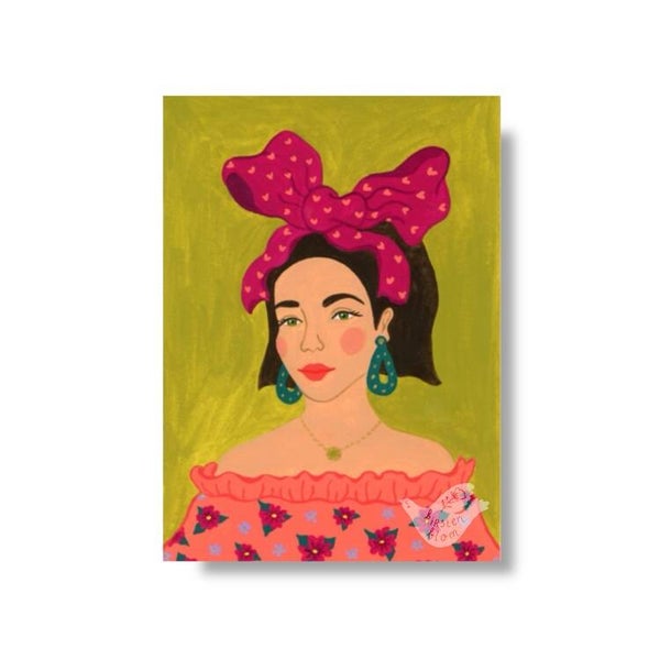 Ansichtkaart Pretty big bow A6