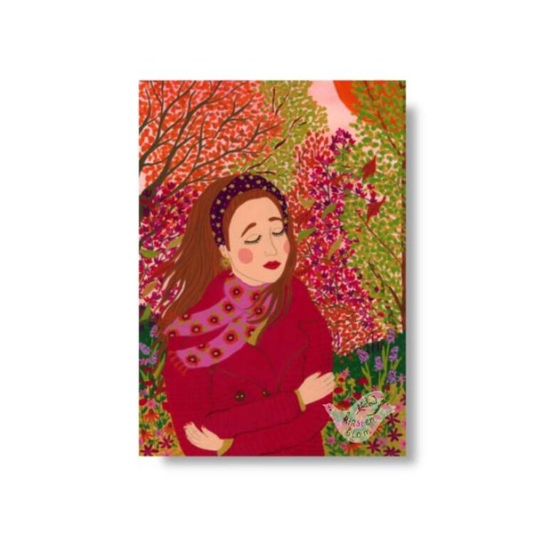 Art Print In het kleurrijke bos