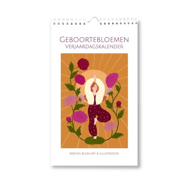 Geboortebloemen verjaardagskalender
