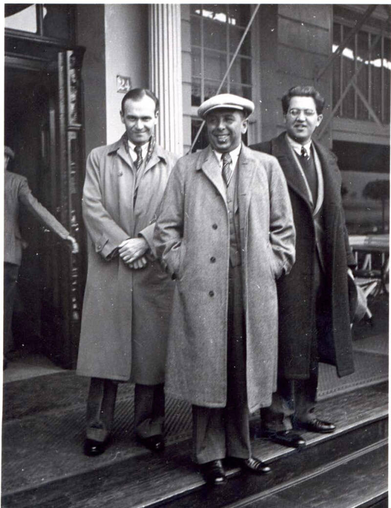 Nyiri und Angermann mit Willy Reichert