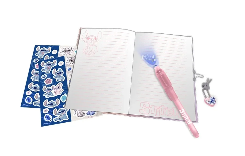 STITCH - Pack Journal Intime + Stylo-Bille Magique + Stickers