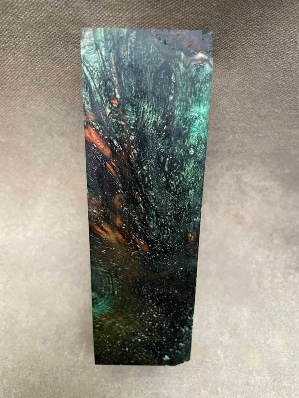 Stabilised Wood Alder Burr/Burl Spalted Triple Dyed