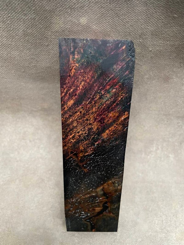 Stabilised Wood Alder Burr/ Burl Spalted Double Dyed