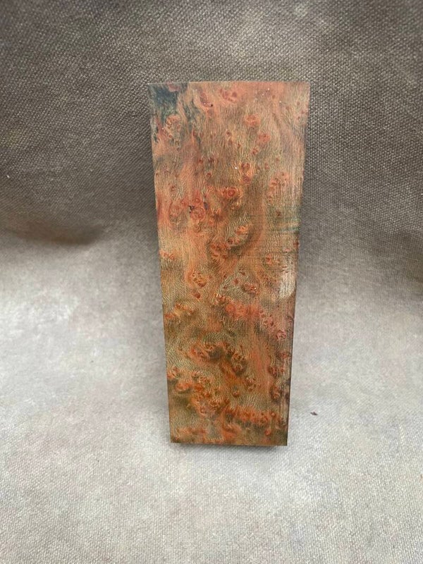 Stabilised Wood Platan Blank Green Dyed
