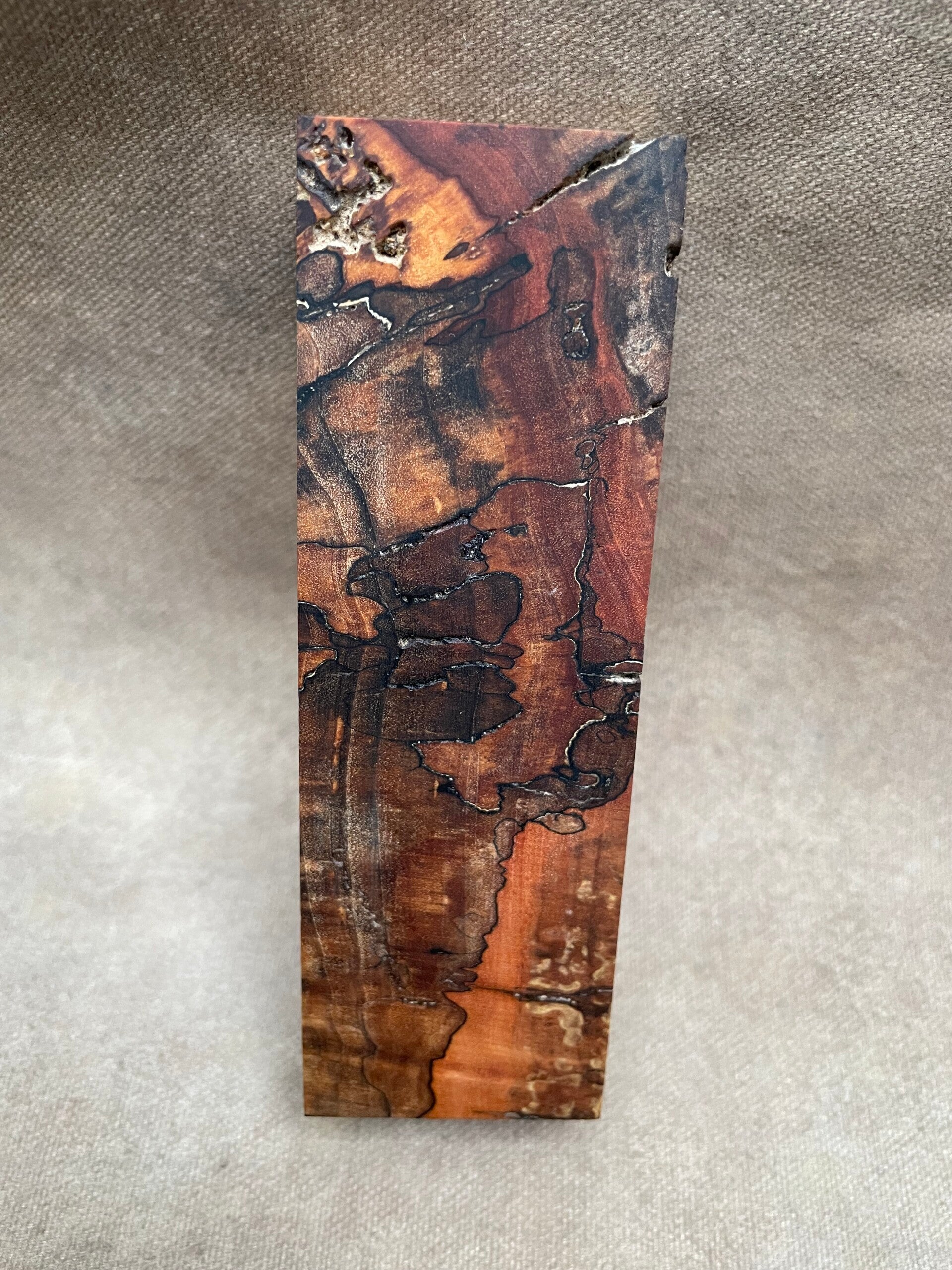 Stabilised Wood Willow Spalted Blank Clear Resin Colour