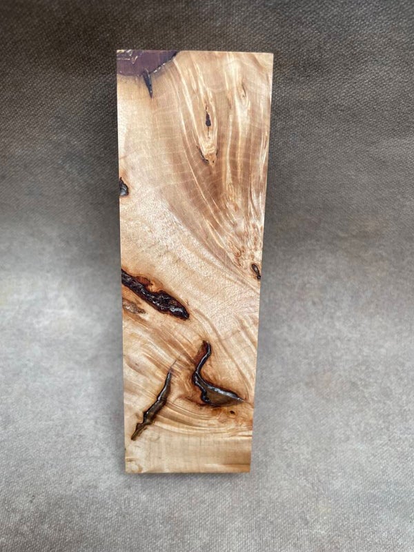 Stabilised Wood Maple Burr/Burl Spalted Blank Clear Resin Colour